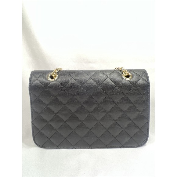 Express Black￼ Purse Adjustable  Shoulder Bag Gold Chain - Picture 5 of 7